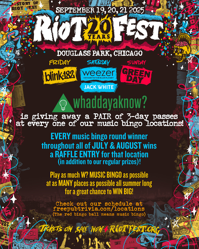 Riot Fest 2024 Ad Sheet