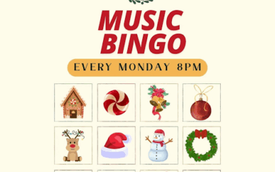 Enjoy the Season with Holiday Music Bingo at the Christmas Inn at Hubbard!