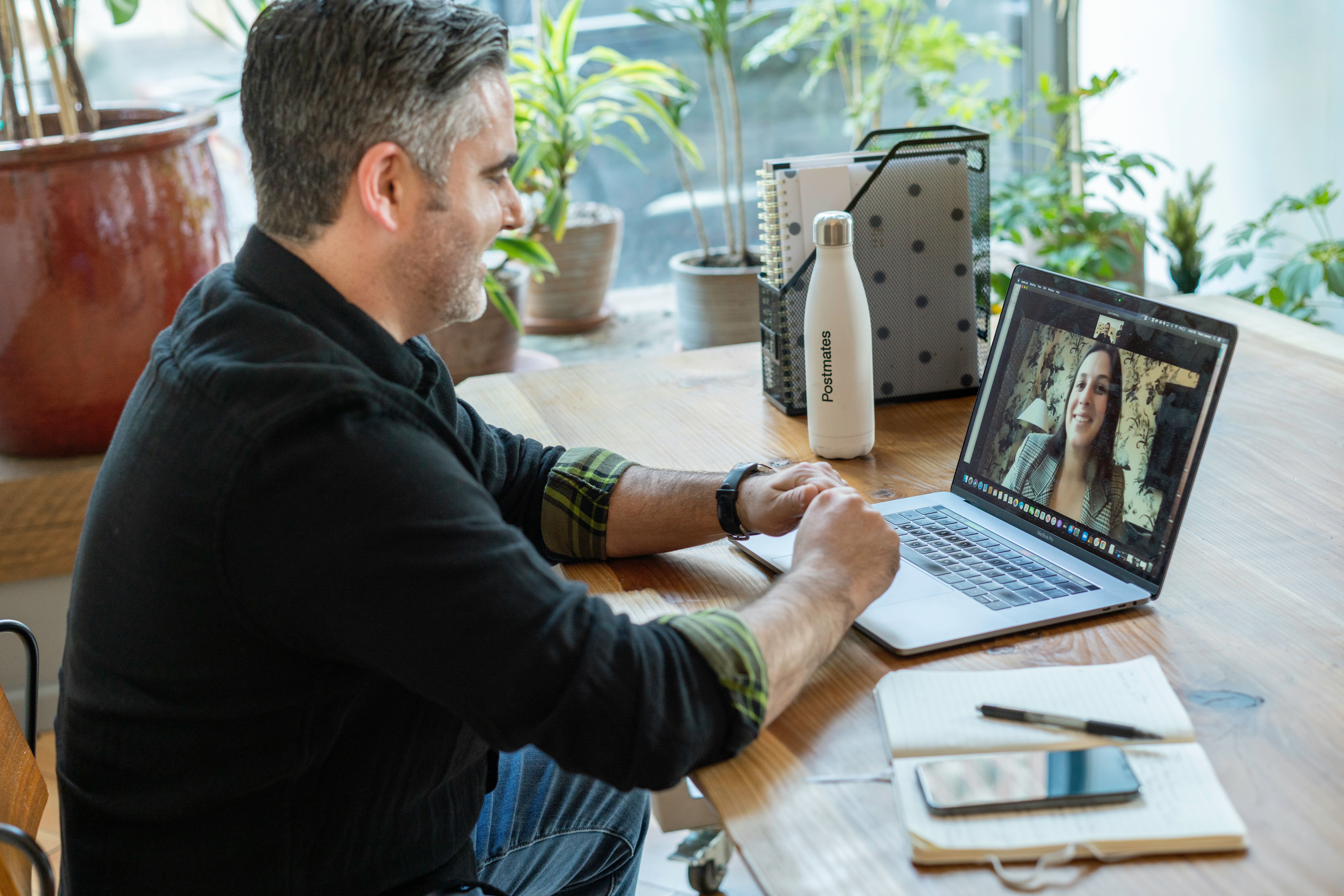 remote office workers playing trivia on zoom